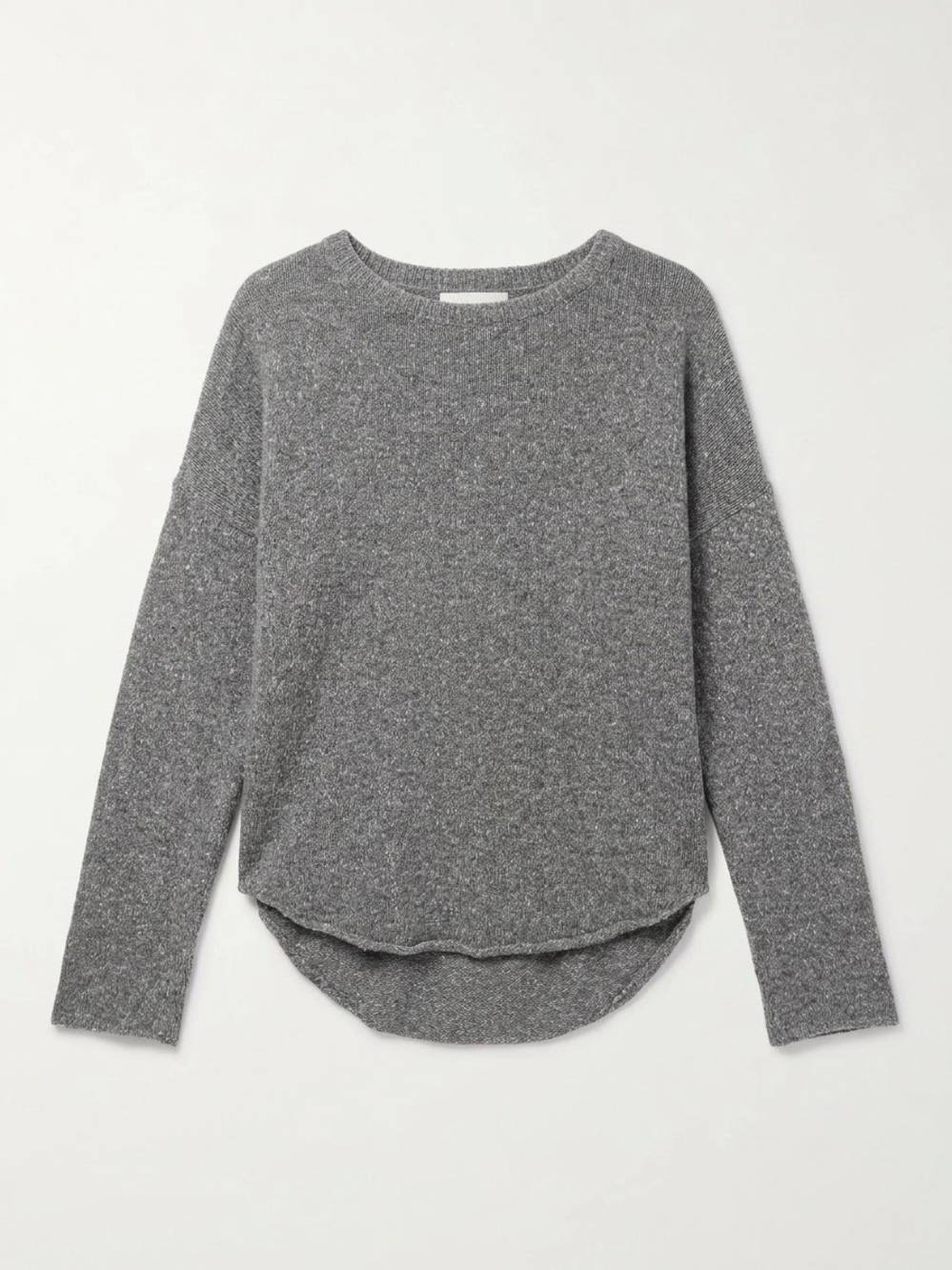 Noul (Oak & Fort) Textured Knit Sweater – Heather Grey, Size Small